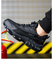 Zapatos de trabajo con botón giratorio para hombre, zapatillas de seguridad ANTIPERFORACIONES, zapatos de trabajo protectores con punta de acero - details 20