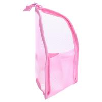 Bolsas de aseo plegables, bolsa de almacenamiento para cepillos de dientes de viaje, bolsa de maquillaje, organizador de lavado, bolsa para brochas de maquillaje, bolsa de cosméticos de malla, 1 ud. - details 10