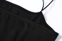 BUNO-rojo negro Año nuevo fiesta de Navidad vestidos largos mujeres primavera básico ceñido al cuerpo con cordones estiramiento vestidos midi ajustados femme - details 15