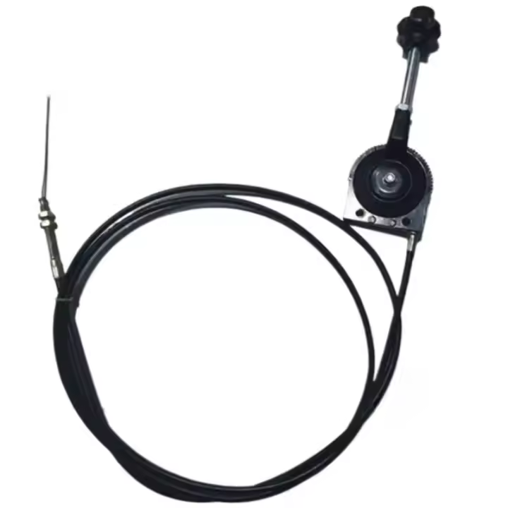 Conjunto de cable de acelerador manual, controlador autoblocante para control de acelerador para excavadora, cosechadora y tractor - 1