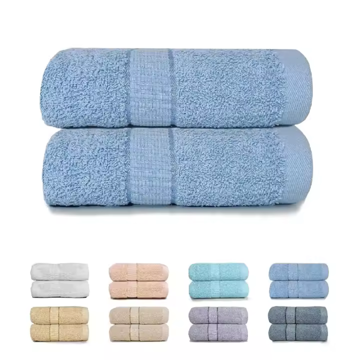 Toallas de Ducha Toallas 100% Algodon Toallas Baño Ducha Gimnasio Toallas Extra Suaves Muy Absorbentes y Secado Rápido - 1