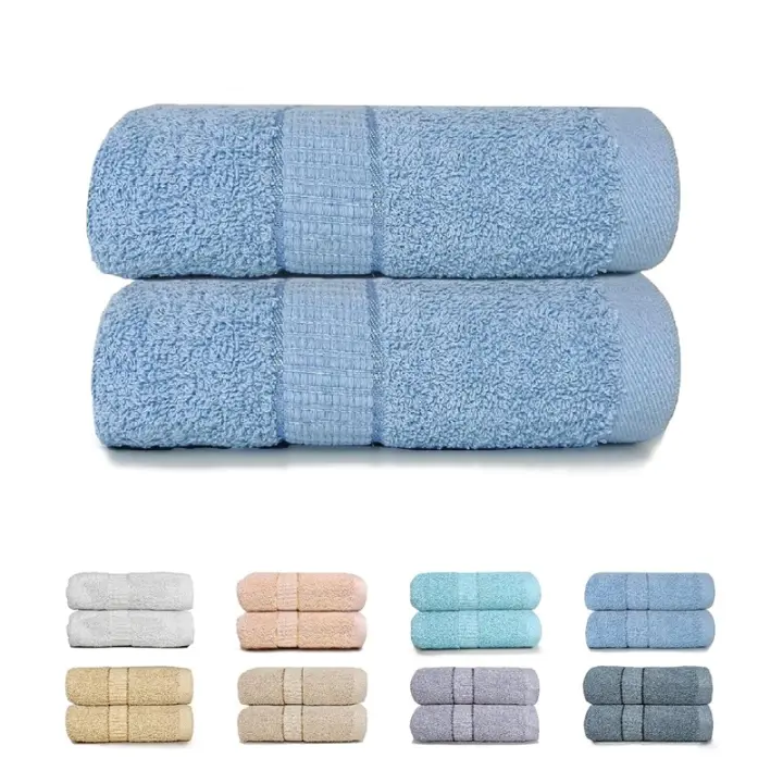 Toallas de Ducha Toallas 100% Algodon Toallas Baño Ducha Gimnasio Toallas Extra Suaves Muy Absorbentes y Secado Rápido - 1