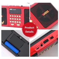 Altavoz inalámbrico de Radio FM estéreo portátil, batería recargable, compatible con tarjeta TF, USB, Bluetooth, con receptor FM - details 2