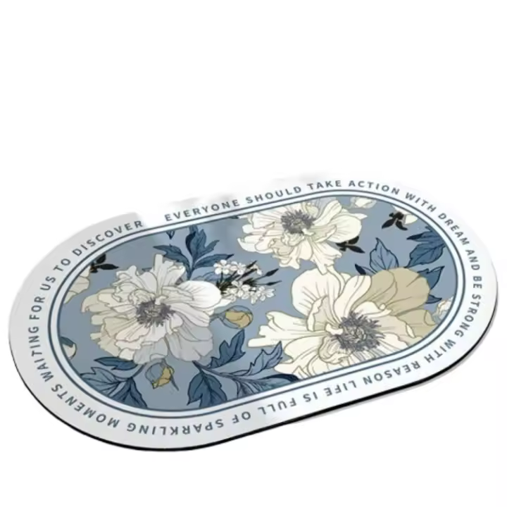 Alfombrilla absorbente de barro para inodoro, alfombrilla antideslizante para pies, resistente a las manchas, gruesa - 1