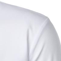 Nuevo top de verano de color sólido para hombre, moda popular, manga corta ajustada - details 2