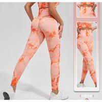 Ropa De Yoga Tie-Dye para Deportes Al Aire Libre, pantalones De chándal elásticos transpirables, Sudor Absorbente, traje De levantamiento De cadera, Alta Cintura - details 14