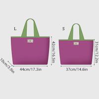 Bolsa de comestibles reutilizable, bolsa de compras plegable de gran capacidad con cierre de cordón, bolso de hombro ecológico plegable - details 11