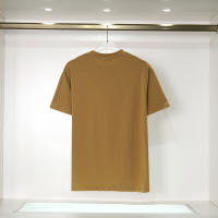 Camiseta Deportiva de Algodón Puro para Hombres Cuello Redondo, Estampado de Logotipo Delantero, Estilo Básico Casual para el Verano - details 15
