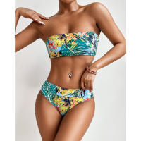 Bikini sexy impreso, comercio exterior, moda mujer, traje de baño de poliéster dividido - details 13