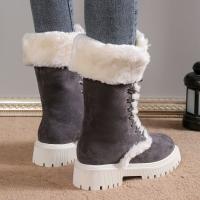 Botas de nieve para mujer, zapatos cálidos informales para exteriores, botas martin - details 4