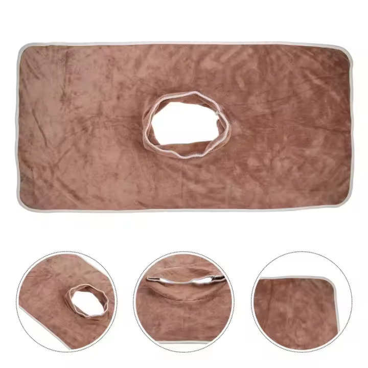 Toalla facial de masaje gruesa, toalla suave y cómoda para salón de belleza, toalla de masaje de SPA de Color sólido reutilizable, accesorios para el hogar - 1