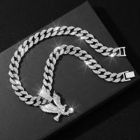 Collar De Punta De Águila Europeo Y Americano Para Hombres Y Mujeres Joyería Versátil De Cadenas De Colgante Animal Estilo Hip Hop/Rock - details 3