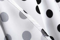 Vestido de fiesta elegante con lunares y mangas de mariposa para mujer, estilo veraniego. - details 35