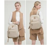 Mochila para mujer, Mochila escolar ligera para ir al trabajo, Mochila de tela Oxford, Mochila de gran capacidad, Bolsa de ordenador, Bolsa de viaje de ocio de moda - details 16