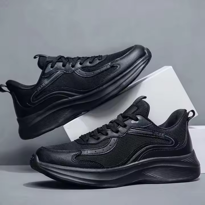Zapatos informales para hombre, suela MD de gran tamaño, parte superior de malla transpirable, nuevos zapatos deportivos cruzados para caminar y correr - 1