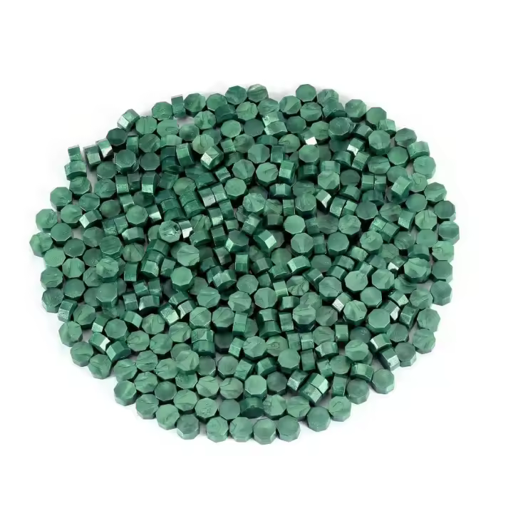 Cuentas de cera de sellado, 200 piezas de cuentas de sello de cera, kit de sello de cera, sello de cera verde para sellado de sello de cera y letras - 1