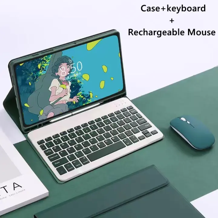 Funda magnética para tableta Samsung Tab S6 lite 10,4, teclado inalámbrico con ratón, Bluetooth, español, P610/P615/P613/P619 - 1