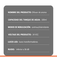 Humidificador de aire ultrasónico de 100ML con difusor de aceite esencial y luz LED de 7 colores tubo largo de cobre rojo loto protección contra sobrecalentamiento - details 9