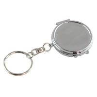 Espejo cosmético de doble cara con forma cuadrada ovalada y corazón redondo, llavero plegable de Metal, Mini espejo de maquillaje - details 2