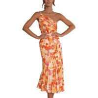 Temperamento de moda de talla grande para mujer en primavera y verano 2023 Vestidos inclinados en ofertaN - details 9