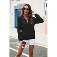 Sudadera con capucha para mujer azul cálido con sudaderas lisa sudadera deporte tendencia 2025 - details 8