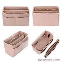HHYUKIMI-organizador de maquillaje, bolsa con inserción de fieltro para bolso, bolso interior de viaje, cosmético portátil, apto para varias marcas de bolsos - details 6