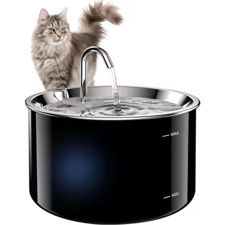 Fuente para Gatos Fuente de Agua para Mascotas con Bomba Filtro de Carbono Activado - 1