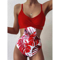 Bañador triangular para mujer, traje de baño Sexy con Push-up, Monokini estampado de una pieza, ropa de playa de Brasil para verano, 2023 - details 4