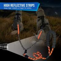 Correa doble reflectante giratoria de 360 °, perro grande, doble MANGO y absorción de impactos, tecnología para caminar y entrenar - details 6