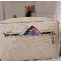 Bolso bandolera multicapa de color sólido para mujer, bolso de hombro con correa ancha de cuero PU - details 17