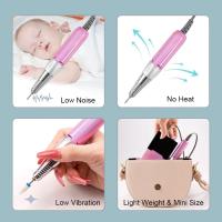 Lima eléctrica portátil E inalámbrica para manicura y pedicura, máquina profesional personalizada de 35000 RPM, recargable, para salón de belleza - details 8