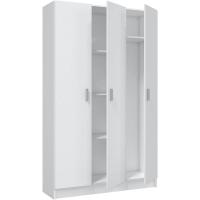 Armario Auxiliar Blanco 3 Puertas Acabado Mate Medidas: Ancho: 109 cm x Fondo: 37 cm x Alto: 180 cm - details 3