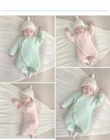Recién llegado, pelele acolchado para bebés y niños, ropa gruesa y cálida para salidas de otoño e invierno, mono Unisex para bebés - details 5