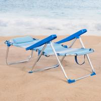 Sillas reclinables para playa, jardín, terraza o camping, medidas 48x60x90cm, altura 28cm, ligeras, 5 posiciones, incluye asa de transporte - details 32