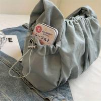 Bolso de hombro versátil de Color sólido suave no tejido para mujer, bolso de viaje Simple y de moda para las 4 estaciones - details 11