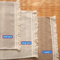 1 pcs Soft Household Party Supplies Cotton Linen Natural Table Mats Napkin Table Decor Placemats - details 12