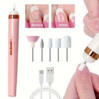 Taladro Eléctrico Recargable por USB para Uñas, Máquina Portátil para Pulir Uñas, Herramienta Profesional Multifuncional, 1 unidad - details 0