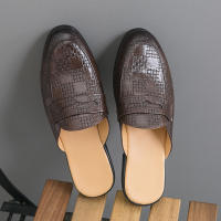 Zapatillas de cuero con punta en relieve para hombre, zapatos cómodos, ligeros, informales, formales, talla 38-47 - details 23