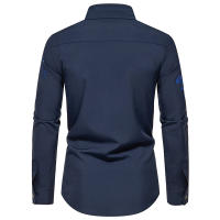 Camisa de Manga Larga con Estampado de Flor Camisas Casuales para Hombres en Otoño - details 11