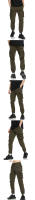 Pantalones Cargo de Otoño para Hombres Color Sólido, Múltiples Bolsillos, Trabajo y Ocio al Aire Libre - details 2