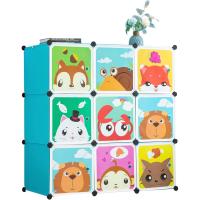 Armario Infantil Modular con Dibujos Animados Estantería Portátil para Ropa, Zapatos, Juguetes - details 0