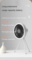 Ventilador eléctrico de escritorio recargable para acampada, circulador portátil inalámbrico de techo con Banco de energía - details 6