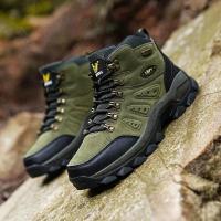 Zapatillas de deporte unisex de aventura de caña alta, talla grande, agarre duradero, antideslizante, con cordones, comodidad, ideal para botas de senderismo al aire libre, calzado para hombre - details 6