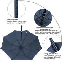 Paraguas de golf con apertura automática, paraguas impermeables a prueba de viento con techo doble extra grande de gran tamaño - details 78