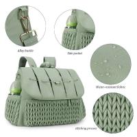 Cochecito de pañales grande impermeable momia maternidad pañal viaje enfermería bolso de mano multifunción - details 1