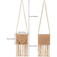 Bolso de Playa de Crochet Mini Bolso de Mano Hecho a Mano para el Verano Cierre con Cordón - details 5