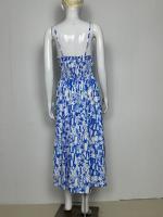 Verano nuevo vestido estampado sin mangas para mujer - details 3