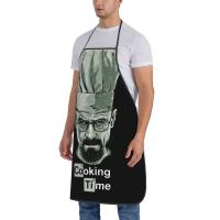 Babero personalizado Breaking Bad Time delantales hombres mujeres Unisex adulto Chef cocina Walter White Tablier cocina jardinería - details 8