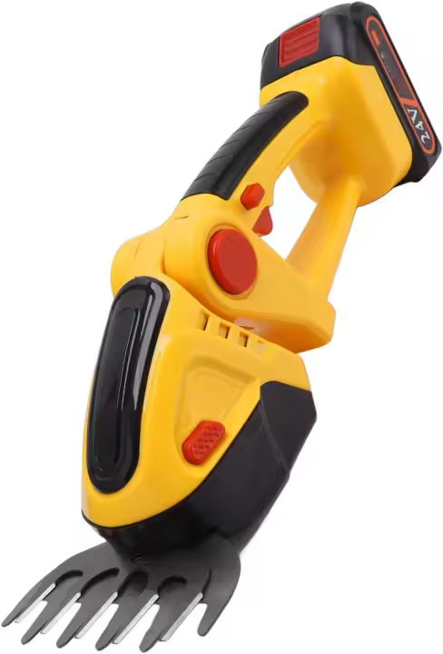 ALQSIM Tijeras de césped inalámbricas, cinturón verde eléctrico para jardinería con recargable para cortasetos de arbustos (enchufe) - 1
