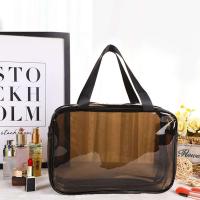 Bolsa de almacenamiento para lavado de baño, maquillaje, separación en seco y húmedo, resistente al desgaste, impermeable, transparente, Simple, de doble capa - details 3